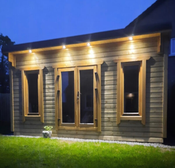 cabin with down lights