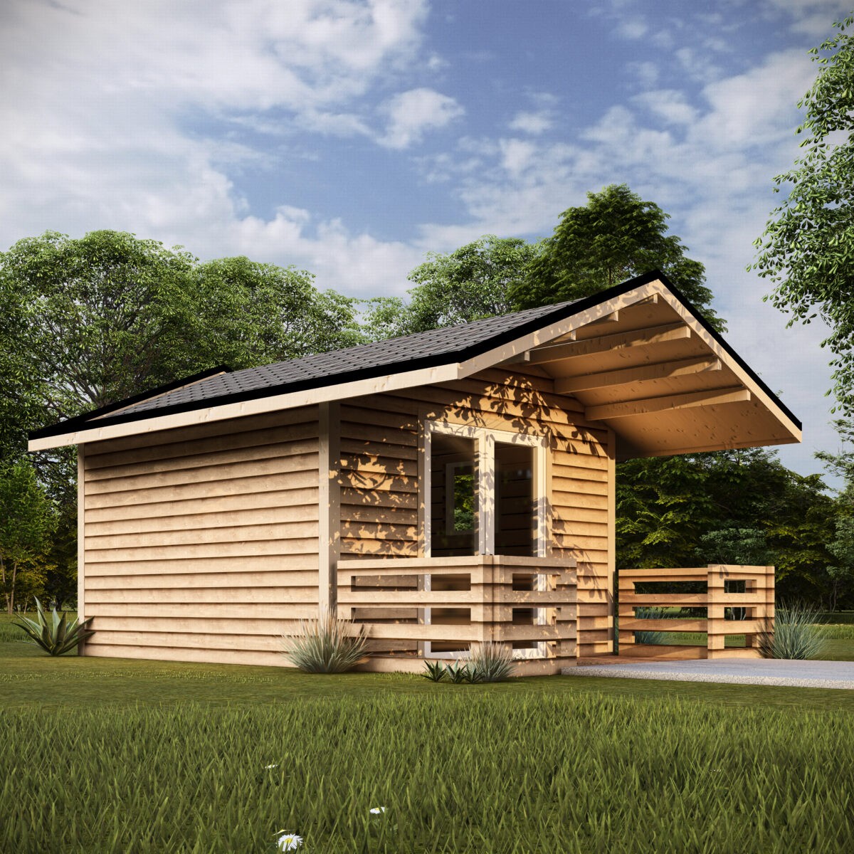 DUNDALK GARDEN LOG CABIN 3.8M X 5.3M - Image 2