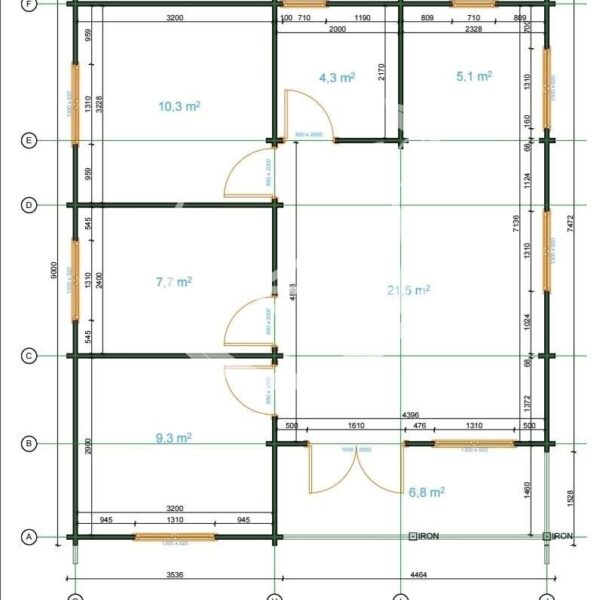 3 bed cabin floor plans