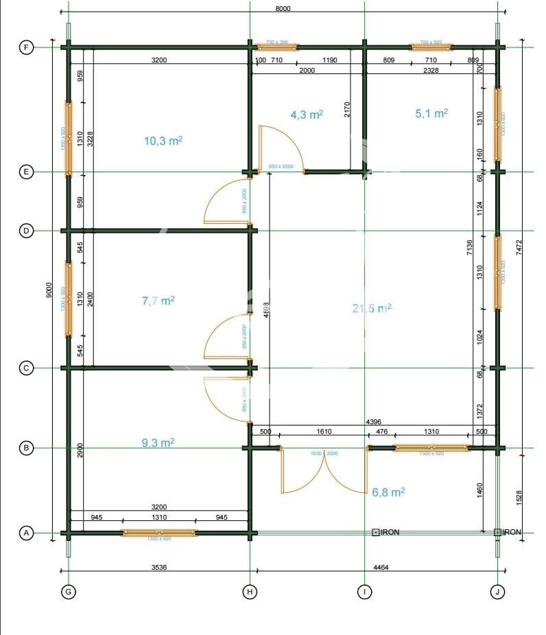 3 bed cabin floor plans
