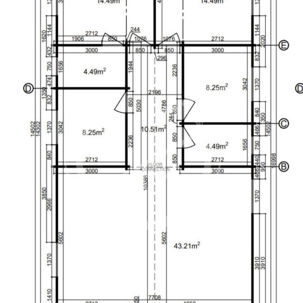 4 Bed Cabin Floor Plan